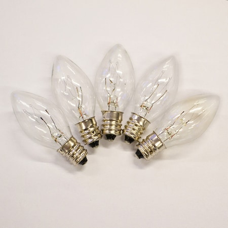 Holiday Bright Lights Holiday Bright Lights Incandescent C7 Clear 25 ct Replacement Christmas Light Bulbs 1 ft., PK25 BU25C7-TCLA